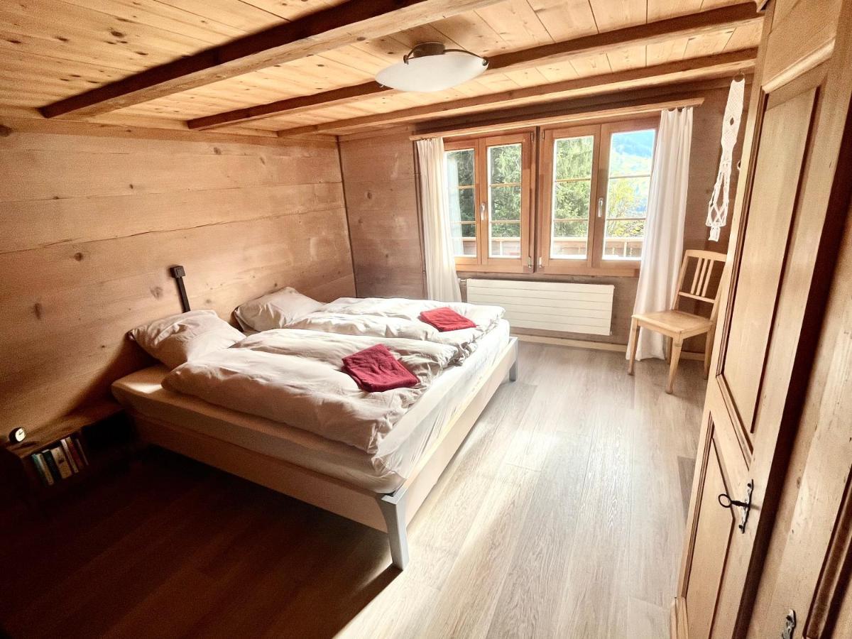 Chalet Sonnenheim, Wohnung Mit Panoramafenster Adelboden Exterior photo